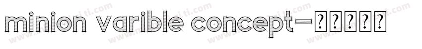 minion varible concept字体转换